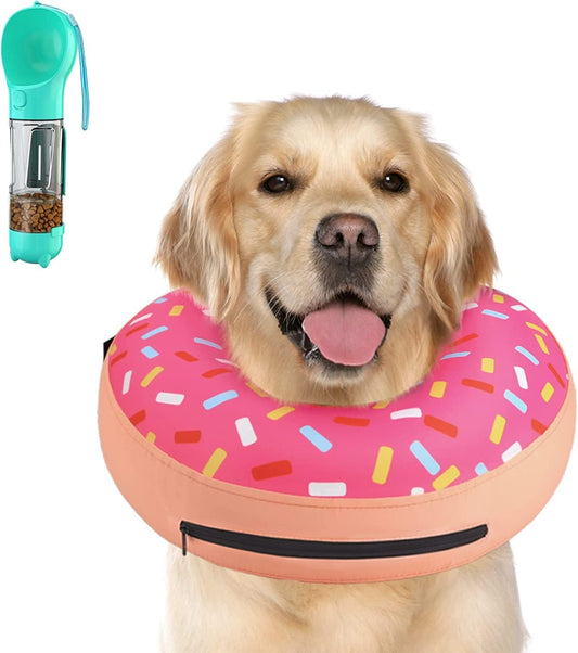 Inflatable Dog Cone – Soft Recovery Collar for Pets, Comfortable & Anti-Scratch Design